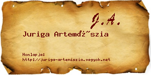 Juriga Artemíszia névjegykártya